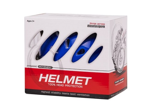 Kask ochraniacze na rolki deskorolkę regulacja niebieski Kask ochraniacze na rolki deskorolkę regulacja niebieski