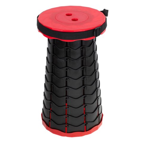 Krzesło składane rozkładany stołek taboret do domu ogrodu kemping czerwony Krzesło składane rozkładany stołek taboret do domu ogrodu kemping czerwony