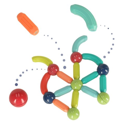 Klocki magnetyczne magnetic sticks duże patyczki dla małych dzieci 25 elementów Klocki magnetyczne magnetic sticks duże patyczki dla małych dzieci 25 elementów